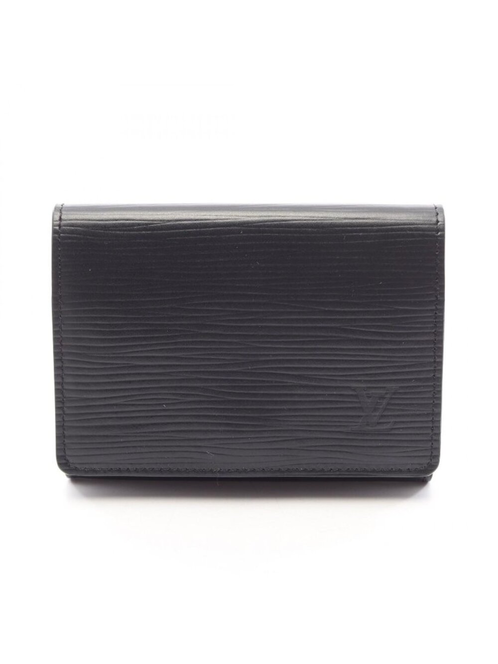Louis Vuitton Card Case Envelope Business Holder Epi Noir Leather